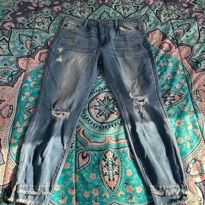 KanCan Light Blue Distressed Boyfriend Jeans